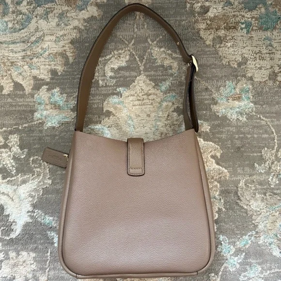 COACH Hadley Convertible Shoulder/Crossbody in Dark Stone with Gold Hardware - Picture 2 of 9